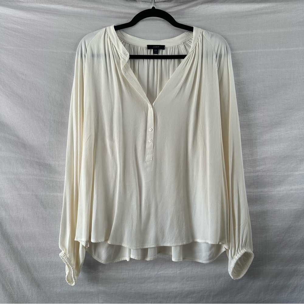 J.Crew Split Neck Blouse